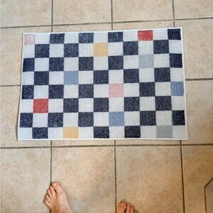 Ruggable Checkered Bath Mat - cover AND underlay